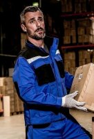 Arbeitsjacke Nitras Motion Tex Plus | Gr.42 - 68 | atmungsaktiv | königsblau