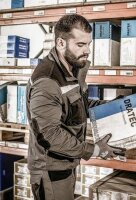 Arbeitsjacke Nitras Motion Tex Plus | Gr.42 - 68 | atmungsaktiv | grau