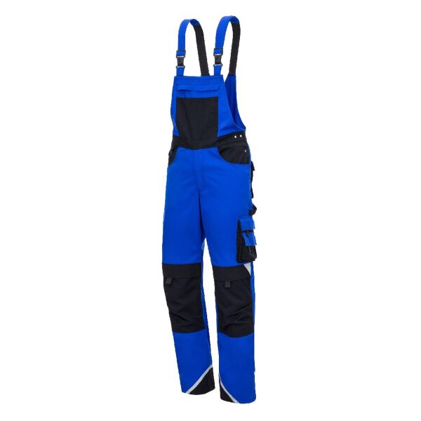 Arbeitshose Nitras Motion Tex Plus Latzhose | blau | 245 g/qm | Gr. 24 - 110
