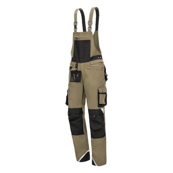 Arbeitshose Nitras Motion Tex Pro FX Latzhose | khaki | Stretch | Gr. 24 - 110