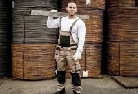 Arbeitshose Nitras Motion Tex Pro FX Latzhose | khaki | Stretch | Gr. 24 - 110
