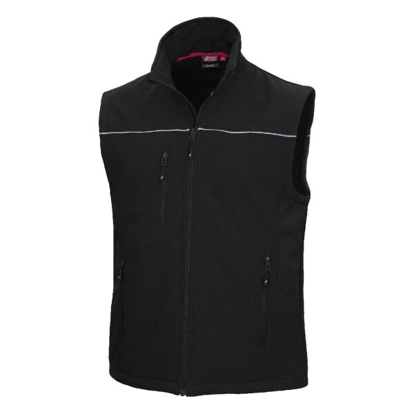 Nitras Motion Tex Light Softshellweste | Gr. XS - 5XL | schwarz | Arbeitsweste