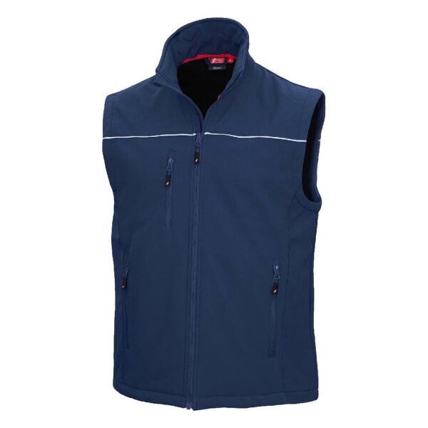 Nitras Motion Tex Light Softshellweste | Gr. XS - 5XL | dunkelblau | Arbeitsweste