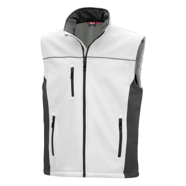 Nitras Motion Tex Light Softshellweste | Gr. XS - 5XL | weiß | Arbeitsweste
