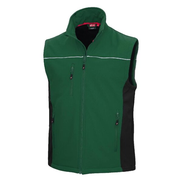 Nitras Motion Tex Light Softshellweste | Gr. XS - 5XL | grün | Arbeitsweste