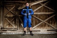 Arbeitshose Nitras Motion Tex Plus kurz | blau | Gr. 42 - 68