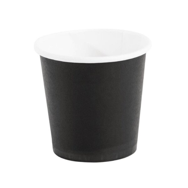 50 Fiesta Coffee To Go Becher | 110ml | schwarz | Kaffeebecher