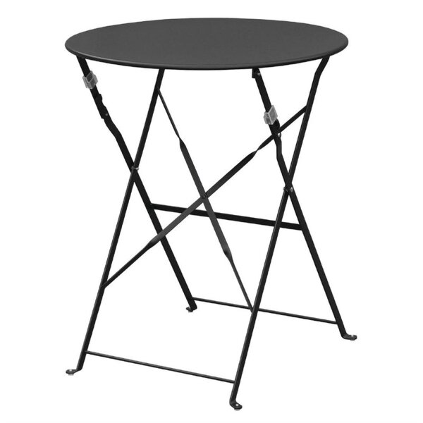 Bolero runder klappbarer Terassentisch | Stahl | 60 cm | Bistrotisch