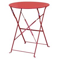 Bolero runder klappbarer Terassentisch | Stahl | 60 cm | Bistrotisch