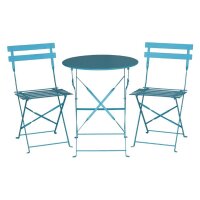 Bolero runder klappbarer Terassentisch | Stahl | 60 cm | Bistrotisch