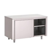 Arbeitstisch mit Regal und Schiebetüren -100cm lang...