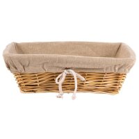 Brotkorb Olympia Weide | mit Futter | 31,5 x 23cm | 4...