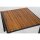 Bolero quadratischer Stahl und Akazienholztisch | 80cm | 1 Tisch