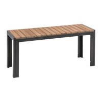 Bolero Stahl- und Akazienholzbänke | 100cm | 2...