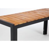 Bolero Stahl- und Akazienholzbänke | 100cm | 2...