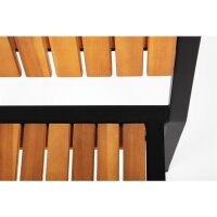 Bolero Stahl- und Akazienholzstühle ohne Armlehnen | 4 Stühle