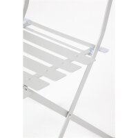 Bolero klappbare Terrassenst&uuml;hle | Stahl | grau | 2 St&uuml;hle