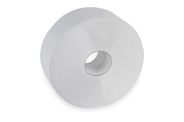 Jumbo Toilettenpapier SEMYtop - 2 - lagig - Recycling - 6 Rollen - weiß
