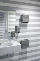 Qbic-Line WC-Sitzreinigerspender - 400 ml - Edelstahl - Desinfektionsmittelspender