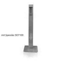 Euraneg Desinfektionssäule SD110 - Edelstahl - 450x1400x450mm