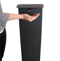 Euraneg Desinfektionssäule SD115 mit Fußbedienung aus Stahl - schwarz