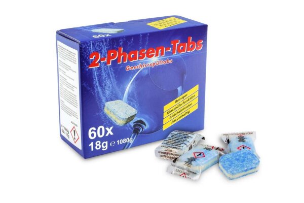 Spülmaschinentabs Funny - 60 Stück - hochkonzentrierte 2Phasen Tabs