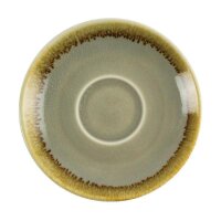 6 Olympia Kiln Untertassen Moos | 11,5cm | Porzellan