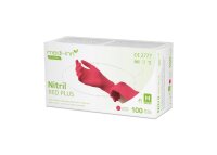 Medi-Inn Nitril Red Plus - rot - puderfrei -  Gr. XS - XL...