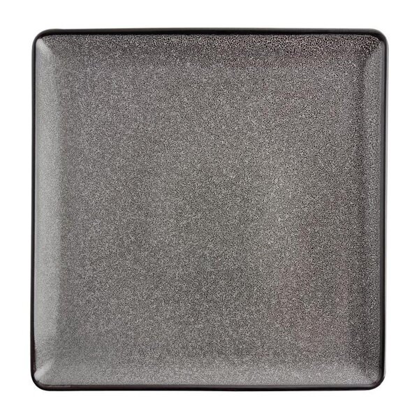 Olympia Mineral quadratische Teller 26,5cm | Porzellan | 4 flache Teller