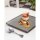 Olympia Mineral quadratische Teller 26,5cm | Porzellan | 4 flache Teller