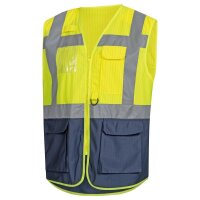 Nitras Warnschutz Weste | Gr. S - 4XL | gelb/blau |...