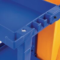 Jantex Reinigungswagen | Haken für Müllsäcke | Plattform für Moppeimer