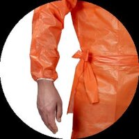 Medi-Inn CLASSIC Infektionsschutzkittel - orange - 139x139 cm - 100 Schutzkittel