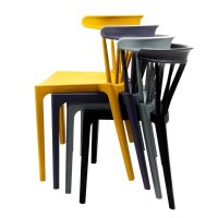 Stühle Windson Polypropylen | ockergelb | 4 Stühle | Kunststoffstühle