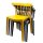 Stühle Windson Polypropylen | ockergelb | 4 Stühle | Kunststoffstühle