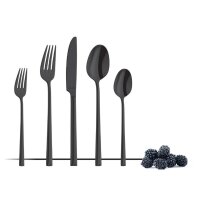 Amefa Metropole Sorbetlöffel - schwarz PVD - Edelstahl - 12 Löffel