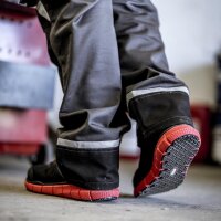 S1P Sicherheitshalbschuhe Nitras Sonic Step - Gr. 36 - 48 - rot - strapazierfähiges Textil