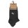 Nitras Sneaker-Socken - Arbeitssocken - schwarz - verschiedene Größen - 6 Paar