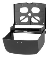PlastiQline Papierhandtuchspender MINI - Kunststoff - schwarz - Handtuchspender