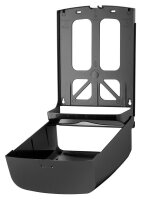 PlastiQline Papierhandtuchspender MIDI - Kunststoff - schwarz - Handtuchspender