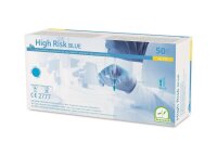 500 Nitrilhandschuhe MEDI-INN High-Risk - blau - Gr. S -...