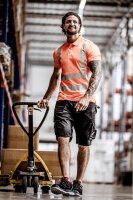 Nitras Motion Tex VIZ Warnschutz Poloshirt | Gr. XS - 6XL | orange | 10 Shirts