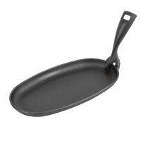 Olympia ovale Servierpfanne | 24 x 14cm | Gusseisen | 4...