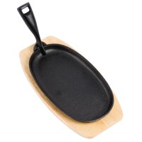 Olympia ovale Servierpfanne | 24 x 14cm | Gusseisen | 4 Pfannen