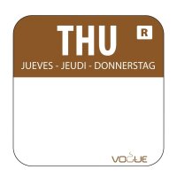 Vogue Etikettenset 2,5cm mit Edelstahlspender