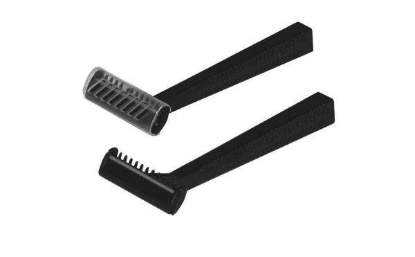 1000 Einmalrasierer Unigloves - schwarz - Einschneidig - 10 x 100 Stk.