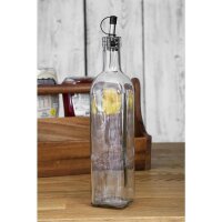 12 Olympia Olivenöl- und Essigflaschen | 0,5L | Glas