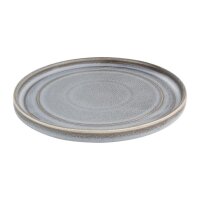 Olympia Cavolo Charcoal Dusk | 12 flache runde Teller | 22cm | Porzellan
