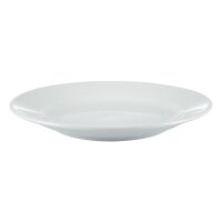 Olympia Whiteware Teller mit breitem Rand - 25cm - 24 Teller
