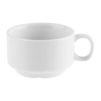 Olympia Whiteware stapelbare Espressotassen + Untertassen...